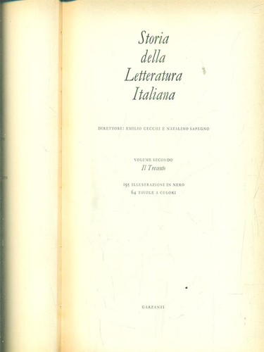 Storia della letteratura - della,